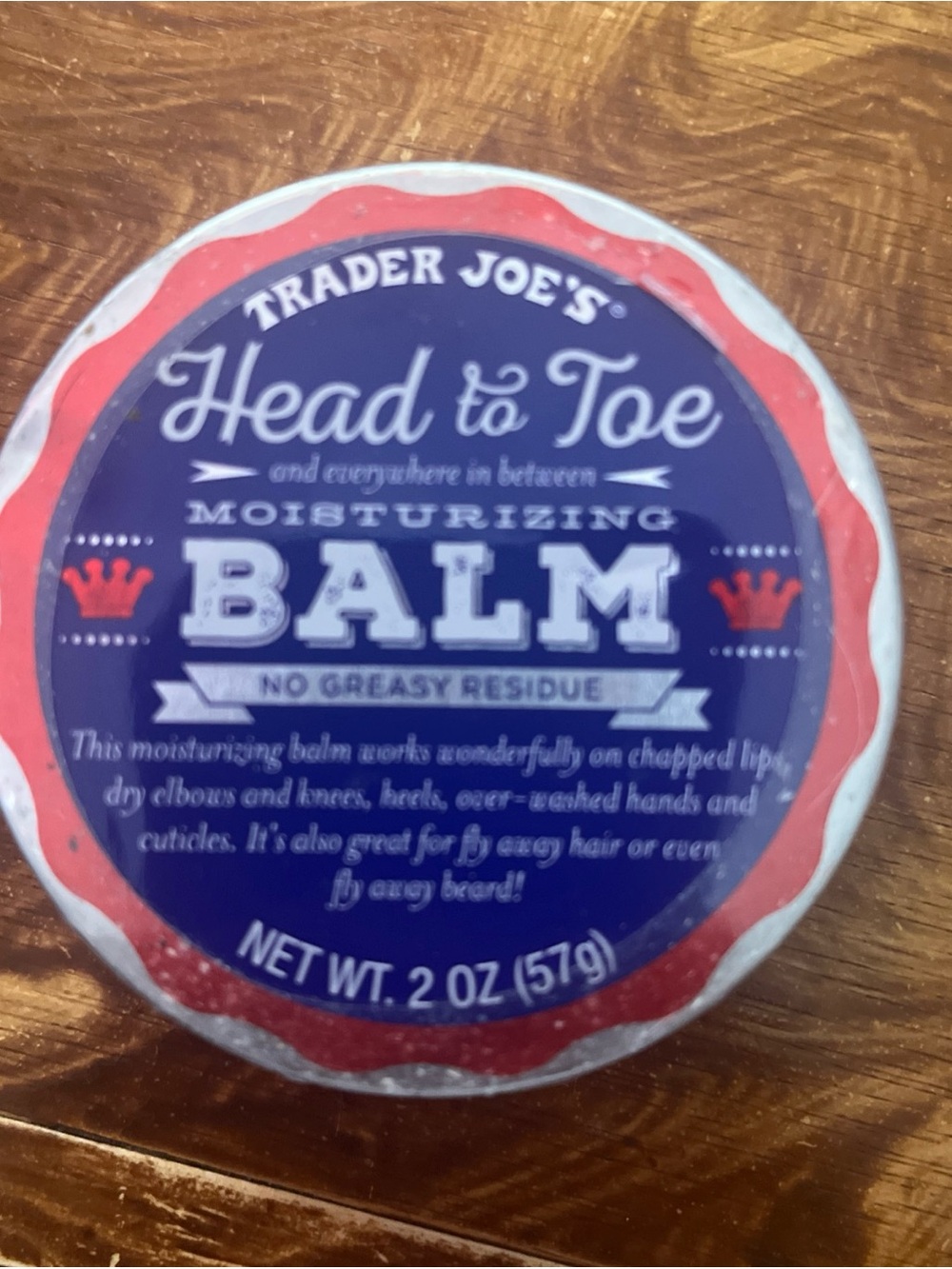 Trader Joe's Head to Toe Moisturizing Balm - Blue & Coral